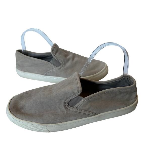 Tory Burch Women Gray Travel Round Toe Slip On Low Top Suede Sneakers Size 9 - Picture 1 of 9